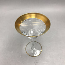 Load image into Gallery viewer, Tiffin Franciscan Minton Wine Glass Optic Gold (6") (5 Available)
