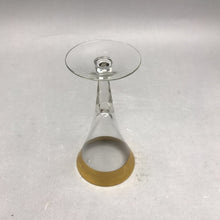 Load image into Gallery viewer, Vintage Dorothy Thorpe Glass Gold Band Wine Glass (6") 9 Available
