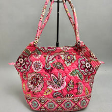 Load image into Gallery viewer, Vera Bradley Call Me Coral Paisley Quilted Shoulder Bag Purse (12x16x5")
