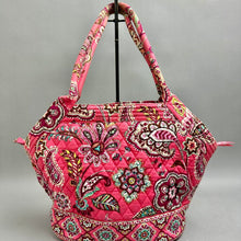 Load image into Gallery viewer, Vera Bradley Call Me Coral Paisley Quilted Shoulder Bag Purse (12x16x5")
