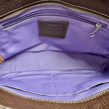 Load image into Gallery viewer, Coach Espresso Pebbled Leather Chelsea East West Shoulder Tote Purse (8x13x3")

