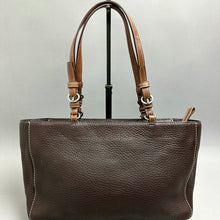 Load image into Gallery viewer, Coach Espresso Pebbled Leather Chelsea East West Shoulder Tote Purse (8x13x3")
