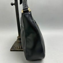 Load image into Gallery viewer, Vintage Etienne Agner Black Leather Adjustable Strap Purse (8x10x3")
