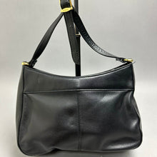 Load image into Gallery viewer, Vintage Etienne Agner Black Leather Adjustable Strap Purse (8x10x3")
