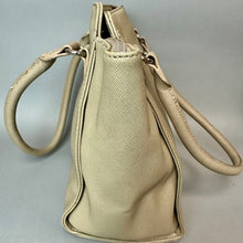 Load image into Gallery viewer, Nine West Tan Textured Faux Leather Shoulder Satchel Purse (10x15x5")
