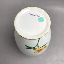 Load image into Gallery viewer, Tiffany &amp; Co. Sintra Vase, White w/ Flowers (9")
