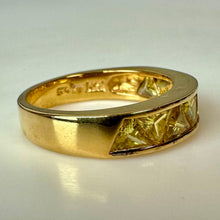 Load image into Gallery viewer, Gold Vermeil Sterling Citrine Ring sz 7.5
