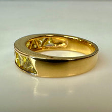 Load image into Gallery viewer, Gold Vermeil Sterling Citrine Ring sz 7.5
