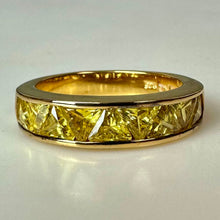 Load image into Gallery viewer, Gold Vermeil Sterling Citrine Ring sz 7.5
