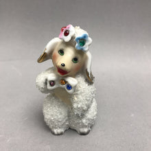 Load image into Gallery viewer, Vintage MCM Sugar Coated Lamb Figurine (4")
