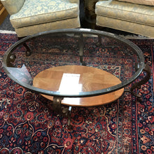 Load image into Gallery viewer, Coffee Table Metal Frame / Glass Top (21x46x30)
