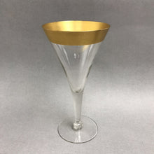 Load image into Gallery viewer, Dorothy Thorpe "Golden Band" Water Goblet (7.5") (6 Available)
