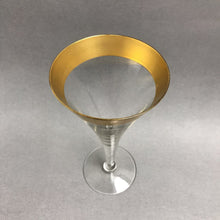 Load image into Gallery viewer, Dorothy Thorpe "Golden Band" Water Goblet (7.5") (6 Available)
