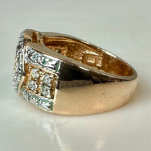 Load image into Gallery viewer, Ross Simons Gold Vermeil Sterling Cubic Zirconia Ring sz 6.5
