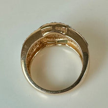 Load image into Gallery viewer, Ross Simons Gold Vermeil Sterling Cubic Zirconia Ring sz 6.5
