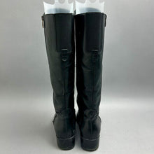 Load image into Gallery viewer, Franco Sarto Black Leather Riding Boots sz 6.5
