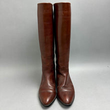 Load image into Gallery viewer, Vintage Cognac Leather Riding Boots sz 6.5
