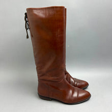 Load image into Gallery viewer, Vintage Cognac Leather Riding Boots sz 6.5

