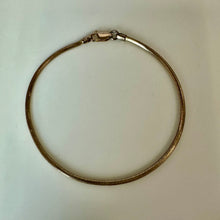 Load image into Gallery viewer, Milor Gold Plated Sterling Snake Chain Bracelet (7.5")
