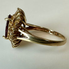 Load image into Gallery viewer, 10K Ruby CZ Ring sz 6 (4.0g)
