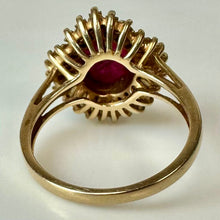 Load image into Gallery viewer, 10K Ruby CZ Ring sz 6 (4.0g)
