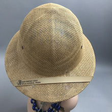 Load image into Gallery viewer, San Diego Zoo Wild Animal Park Straw Safari Hat Adjustable Headband USA

