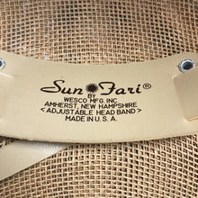 Load image into Gallery viewer, San Diego Zoo Wild Animal Park Straw Safari Hat Adjustable Headband USA
