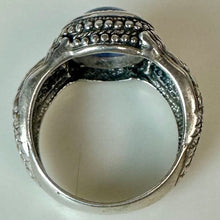 Load image into Gallery viewer, Museum of Fine Arts MFA Sterling Lapis Lazuli Egyptian Artifact Replica Ring sz 8 Rare
