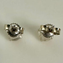 Load image into Gallery viewer, 14K White Gold Diamond Stud Earrings w/ 10K White Gold Backs (1.2g)
