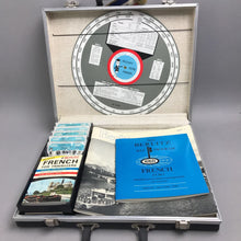 Load image into Gallery viewer, Vintage Berlitz French Language Learning Travel Briefcase (13x15x3)
