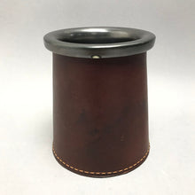 Load image into Gallery viewer, Leather Wrapped Ceramic Tankard Mug (~4.5x4)
