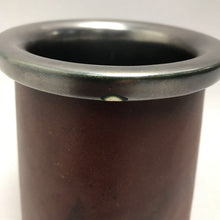 Load image into Gallery viewer, Leather Wrapped Ceramic Tankard Mug (~4.5x4)

