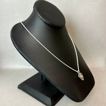 Load image into Gallery viewer, Sterling Heart Captive (Interchangeable) Pearl Pendant on 22" Chain Necklace
