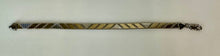 Load image into Gallery viewer, Vintage Italian Sterling w/ Gold Plate Accent Chevron Omega Link Bracelet (7.5")
