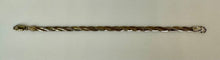 Load image into Gallery viewer, Italian Sterling Gold Plate Tri-Color Braided Chain Bracelet (7")
