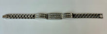 Load image into Gallery viewer, Stainless Steel Swarovski Crystal Deco Watch Band Bracelet (8")
