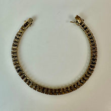 Load image into Gallery viewer, Sterling Gold Plated Diamond Tennis Bracelet (8.5")
