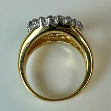 Load image into Gallery viewer, Vintage Gold Plated Lady Liberty Coin CZ Ring sz 8
