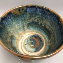 Load image into Gallery viewer, Studio Art Clay Pottery Blue And Brown Drip Glaze Pattern (9"x6")
