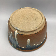 Load image into Gallery viewer, Studio Art Clay Pottery Blue And Brown Drip Glaze Pattern (9"x6")
