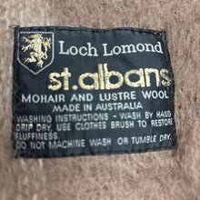 Load image into Gallery viewer, Loch Lomond St. Abans Mohair Wool Plaid Brown Throw Blanket (66x48)
