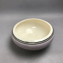 Load image into Gallery viewer, Vintage Dual Toned Stoneware Bowl With Double Black Bands (11x5)

