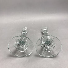 Load image into Gallery viewer, Clear Glass Candle-Lite Candlestick Holder (7") Set of 2

