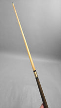Load image into Gallery viewer, Carved Wood &amp; Brass Waling Stick Cane w/ Hidden Pool Cue (33")

