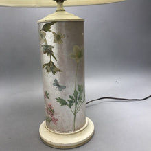 Load image into Gallery viewer, Floral Patterned Ceramic Base Table Lamp With Pleated Shade (23")
