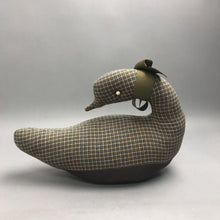 Load image into Gallery viewer, Vintage Handmade Fabric Duck Weighted Doorstop (16x14)
