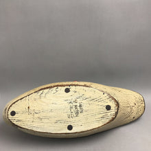 Load image into Gallery viewer, Carved &amp; Artist Signed Wooden Duck Decoy, Swan Quarter 1983 (~8x20x7)
