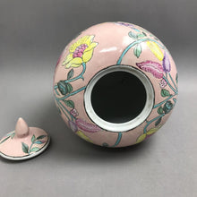 Load image into Gallery viewer, Chinese Pink Floral Ginger Jar (~10.5")
