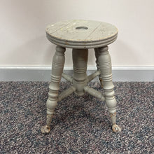 Load image into Gallery viewer, Gray Wood Piano Stool AS IS (16x13x13)
