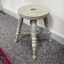 Load image into Gallery viewer, Gray Wood Piano Stool AS IS (16x13x13)
